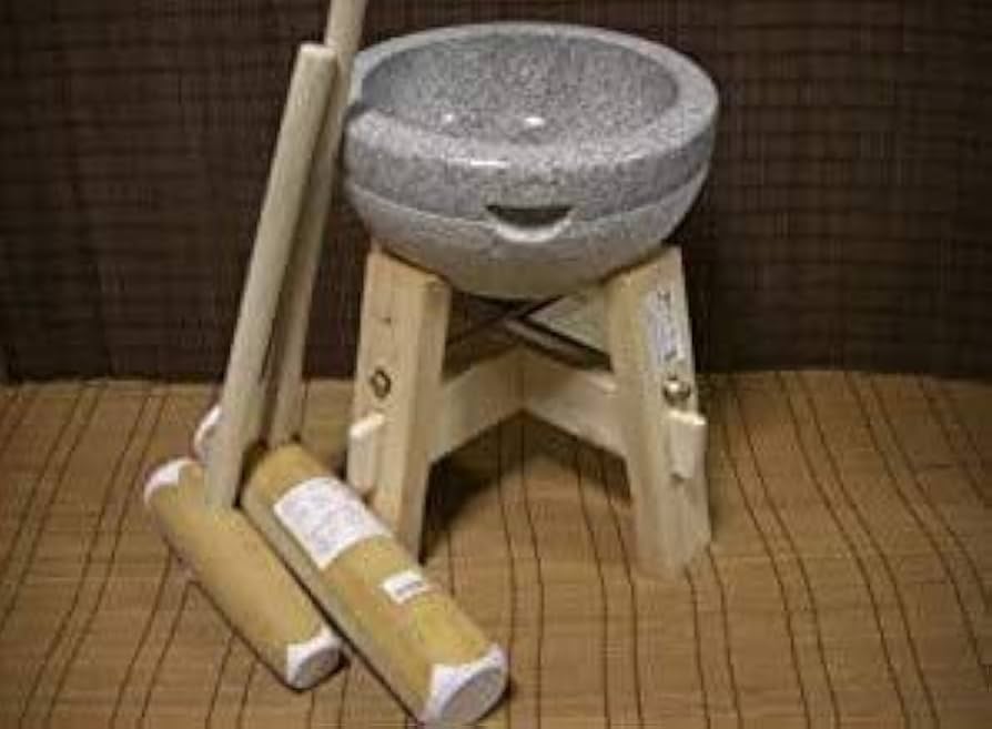 Amazon | 餅つき道具 二升用臼 木台・杵M・小槌杵セット(teto240