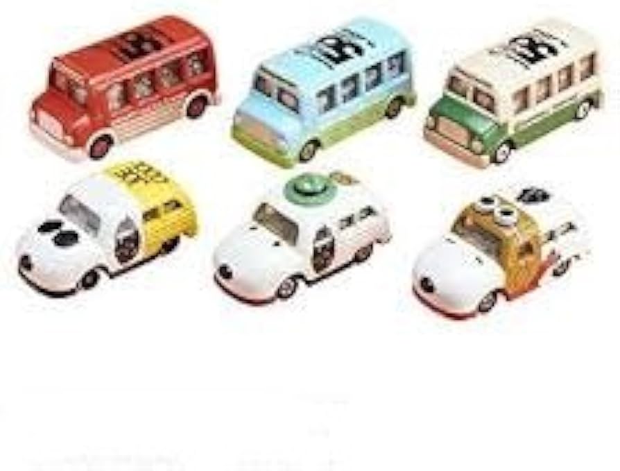 Amazon | 【6種類セット】トミカ ドリームトミカ スヌーピー日本上陸