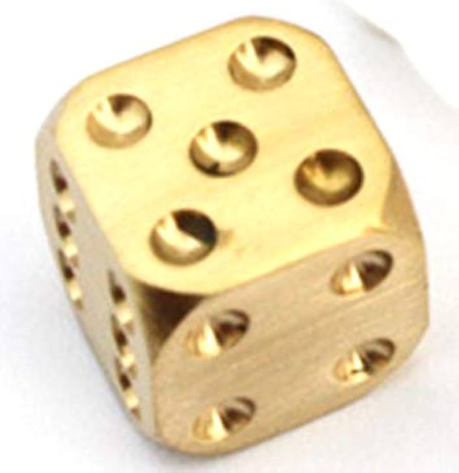 Amazon | DCMA おもちゃ ゴールド サイコロ 純銅 金属 ダイス