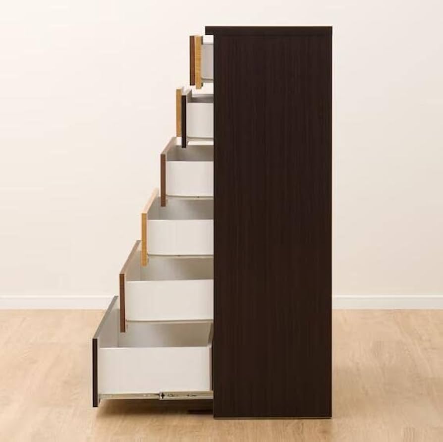 Amazon｜ニトリ(NITORI) ハイチェスト カレナ 80HC DBR 503661