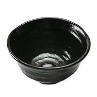 Amazon｜瀬戸黒 ろくべ型茶碗（小） [121×64mm] | 茶碗｜飯碗