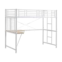 Amazon｜システムベット ロフトベッド シングル コンセント付き デスク