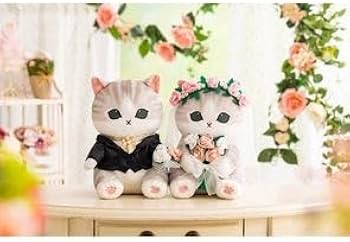 Amazon.co.jp: mofusand にゃんこのウエディングペアぬいぐるみ 花嫁