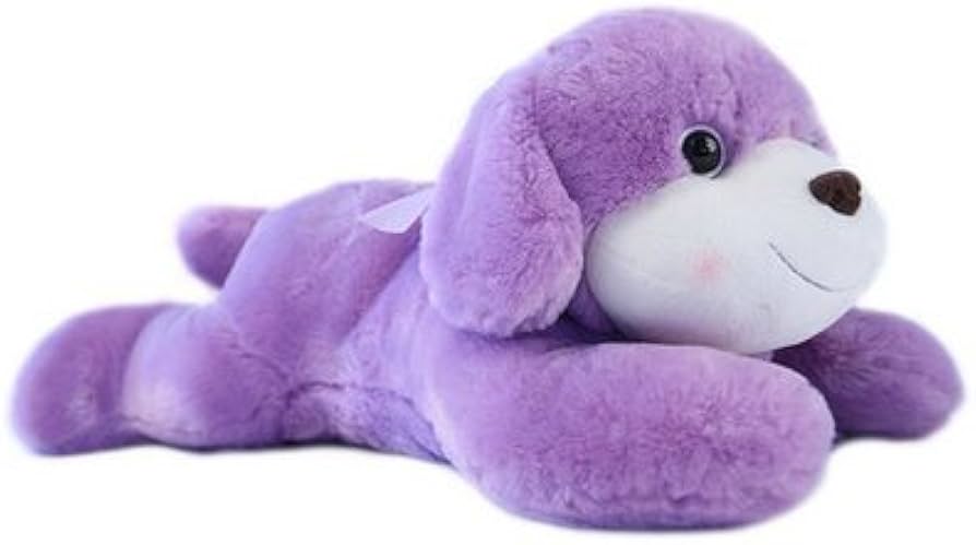 Amazon.co.jp: Cute Minorぬいぐるみ可愛い紫もえもえ犬ぬいぐるみ抱き