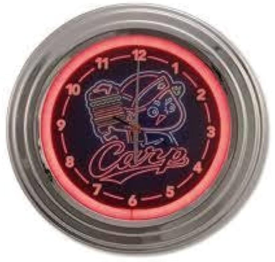 Amazon.co.jp: 貴重なグッズ 広島カープ ネオン風LEDクロック 2022年