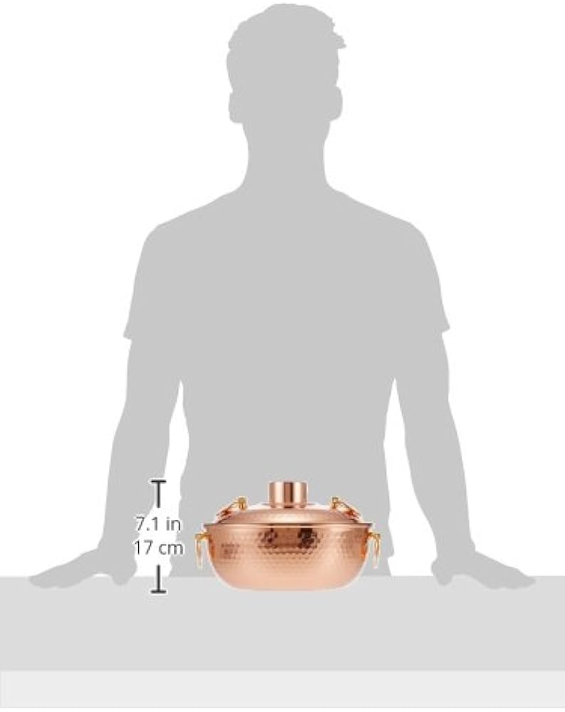 Amazon｜新光金属 純銅製 槌目入れ しゃぶしゃぶ鍋 26cm｜しゃぶしゃぶ