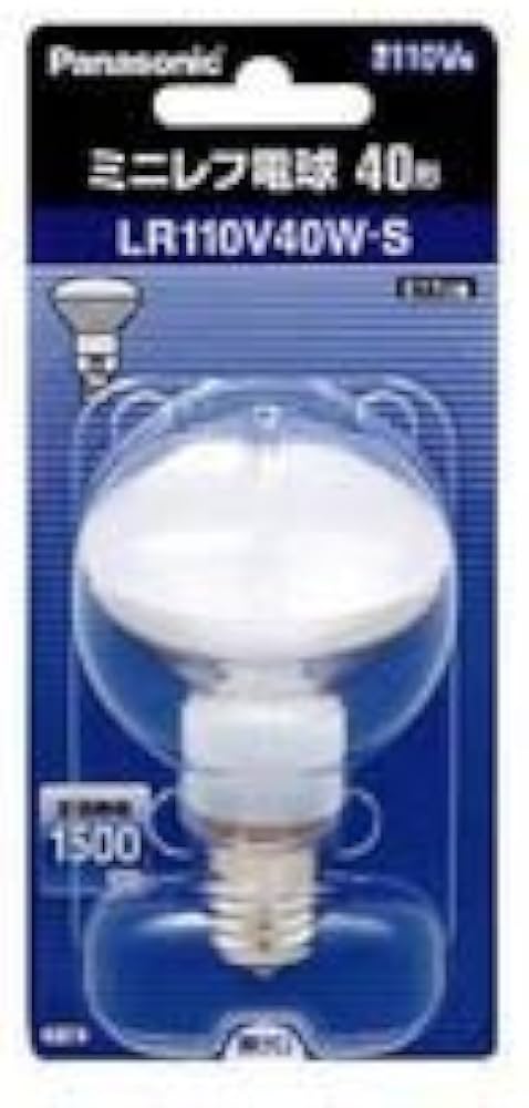 Amazon | パナソニック ミニレフ電球 ホワイト E17口金 50ミリ径 40形