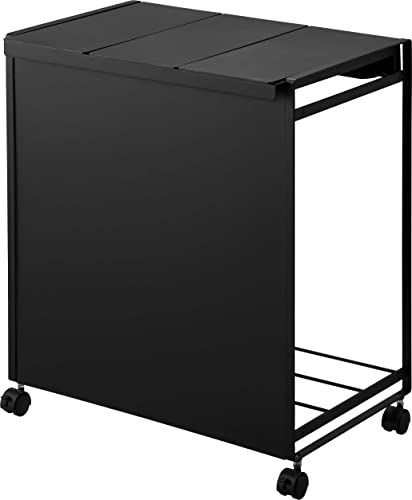 山崎実業 tower 蓋付き目隠し分別ダストワゴン 3分別 (ゴミ箱(ごみ箱