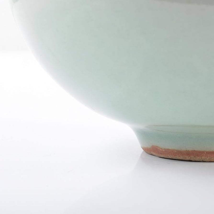 Amazon.co.jp: 中国 龍泉窯 粉青磁 花刻 茶碗 M R6128 : ホーム＆キッチン