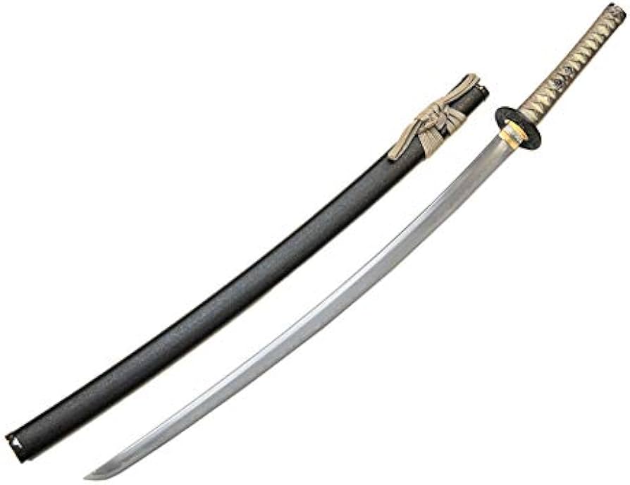 Amazon.co.jp: 模造刀（美術刀） オリジナル 黒石目 大刀 アルミ刀身