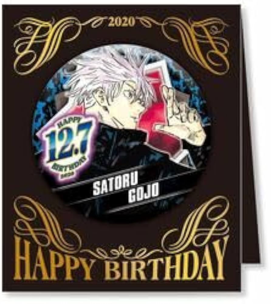 Amazon | 呪術廻戦 芥見下々 五条悟 バースデイ缶バッジ ジャンプ