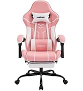 Amazon.co.jp: NIONIK ゲーミングチェア オットマン付き 幅広座面