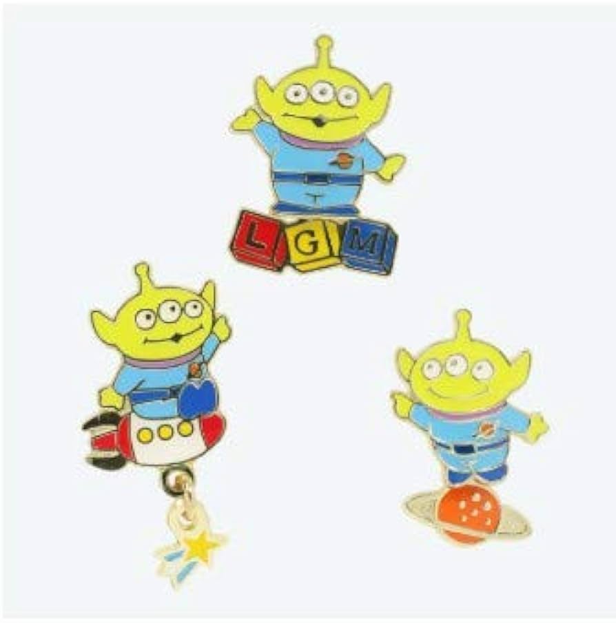 Amazon | ディズニー ピン ピンバッジ リトルグリーンメン 3個セット