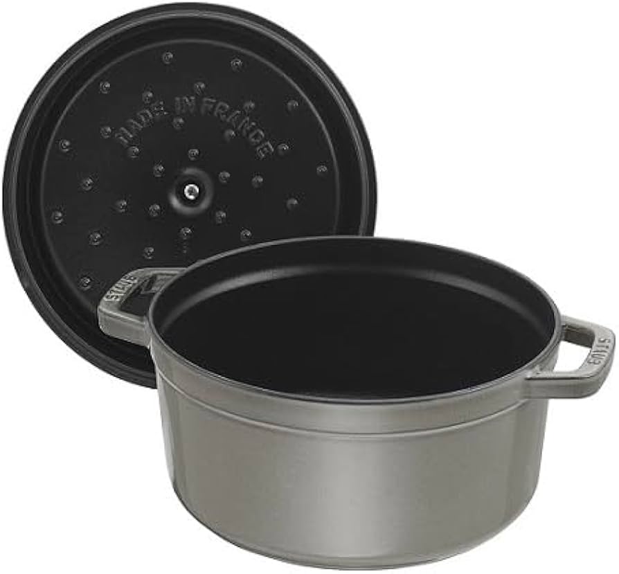 Amazon.co.jp: staub ストウブ 「 ピコ ココット ラウンド グレー 26cm