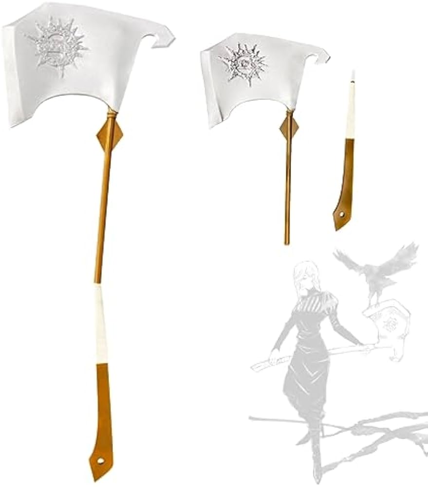 Amazon.co.jp: AQQ 呪術廻戦 武器 冥冥の斧 長柄武器 模造斧 木製武器