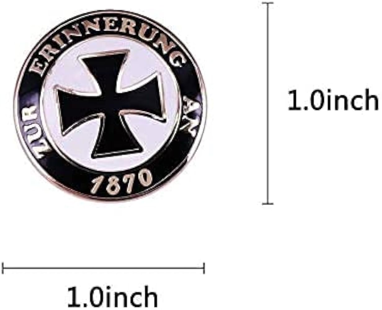Amazon | 1870年のバッジラペルピンキャップエンブレムドイツ陸軍賞