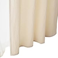 Amazon｜無印良品 綿洗いざらし平織ノンプリーツカーテン ペール