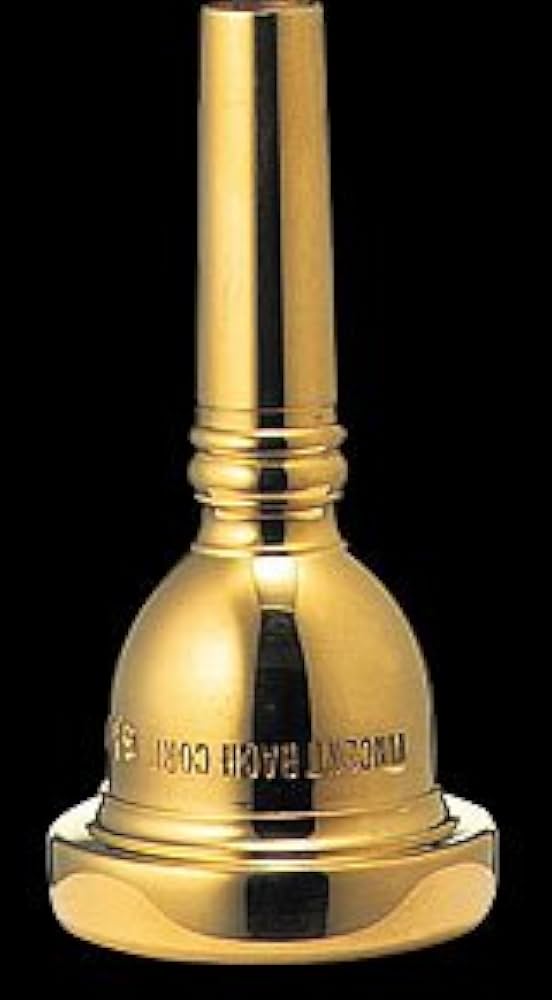 Amazon | V.Bach トロンボーンマウスピース（細管） GP（金メッキ