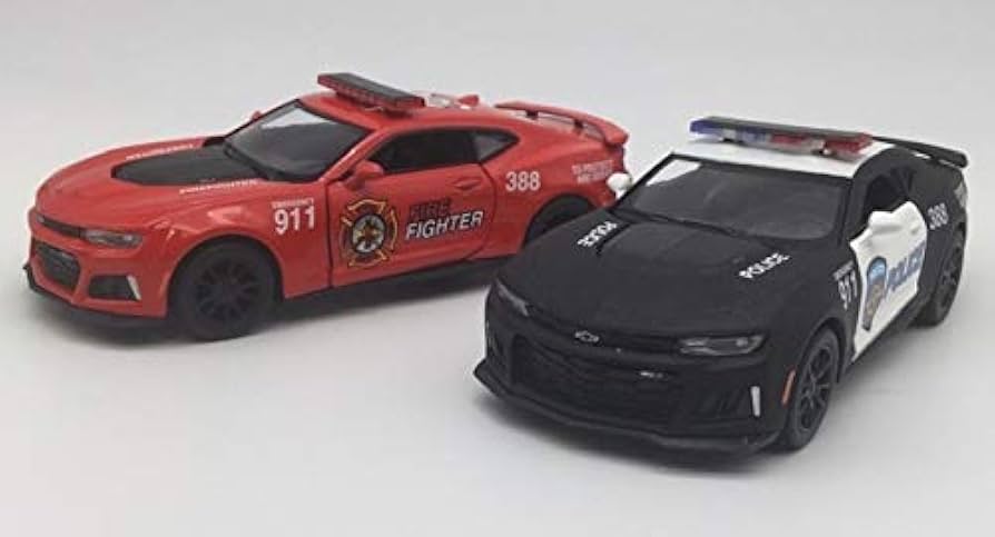 Amazon | 2台セット 1/38 シボレー カマロ ZL1 2017 パトカー