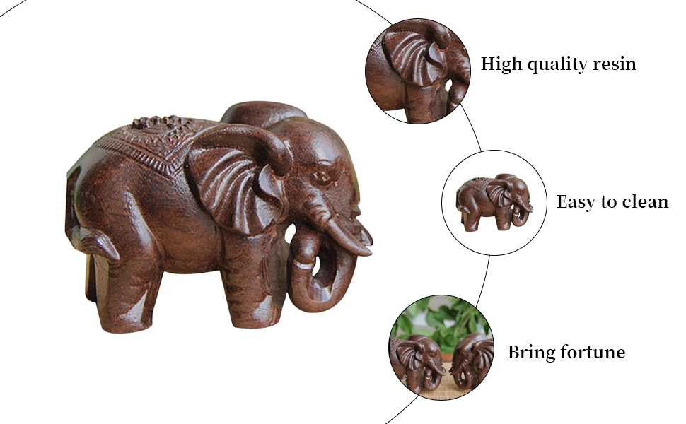 Amazon.co.jp: 象の置物 木製 ゾウ 彫刻 工芸品 アンティーク 動物