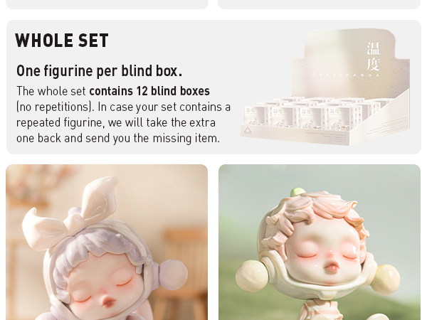 Amazon.com: POP MART SKULLPANDA Warmth Series 12PC Action Figure