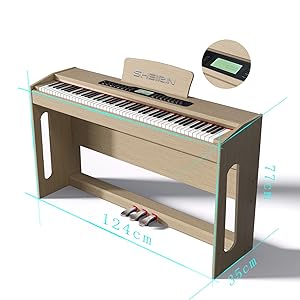 Amazon | SHEIRIN 電子ピアノ 88鍵盤 タッチ 本物 人気 ランキング 電