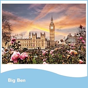 Amazon.com: MaxRenard Big Ben Jigsaw Puzzle 1000 Pieces for Adults