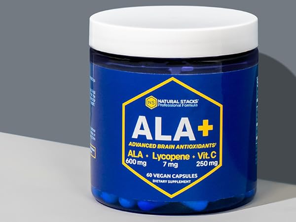 Amazon.com: NATURAL STACKS Alpha Lipoic Acid 600mg w/Lycopene and