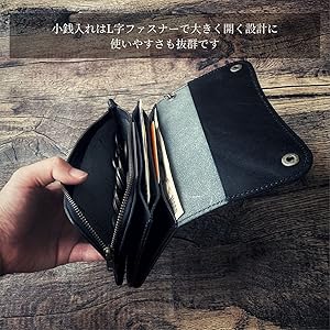 Amazon | トラッカーウォレット ロング 栃木レザー 日本製 本革 長財布