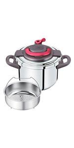 Amazon｜ティファール 圧力鍋 6L ワンタッチ開閉 IH対応 10年保障