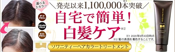 Amazon | [美髪オイルで綺麗に白髪ケア] ソワニティー ヘアカラー