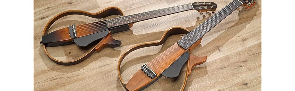 Amazon.com: Yamaha SLG200S TBS Steel String Silent Guitar with