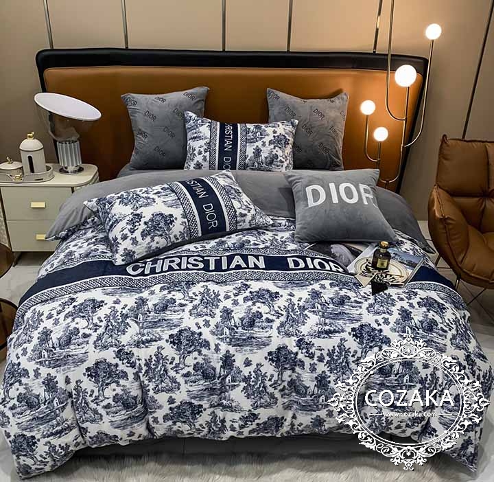 冬用 ベルベット dior 暖かい 刺繍入り 田園風 寝具セット 快適睡眠