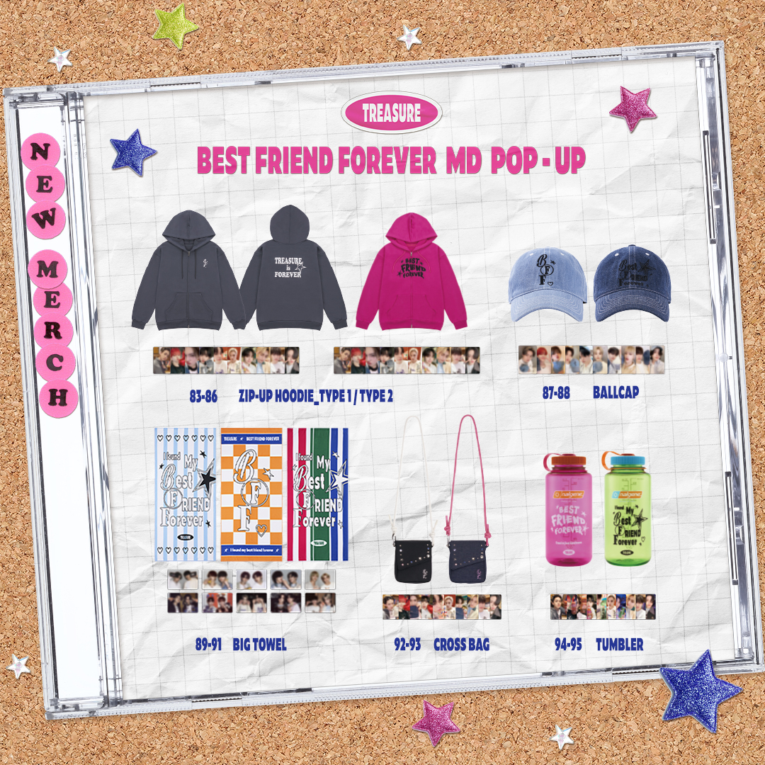 TREASURE NEW MERCH POP-UP OPEN [BEST FRIEND FOREVER] EVENT - YG SELECT