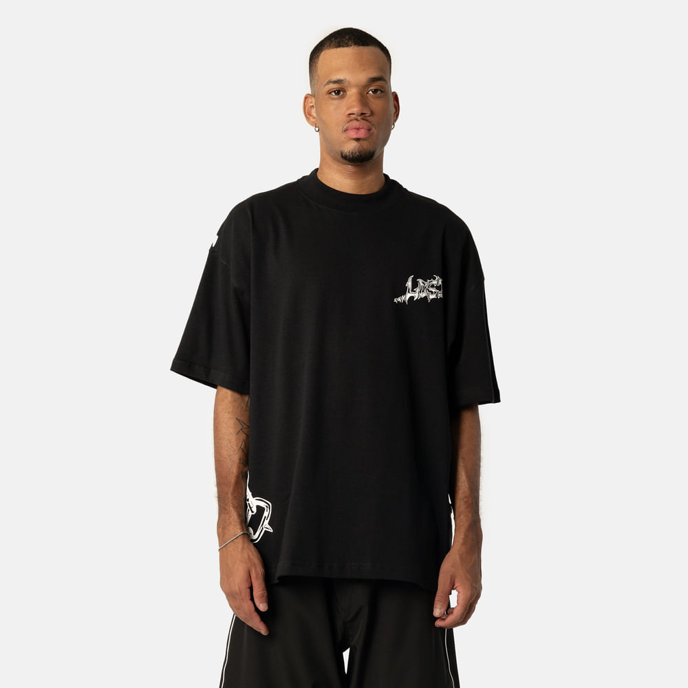 Camiseta Box Fit Lost Metal