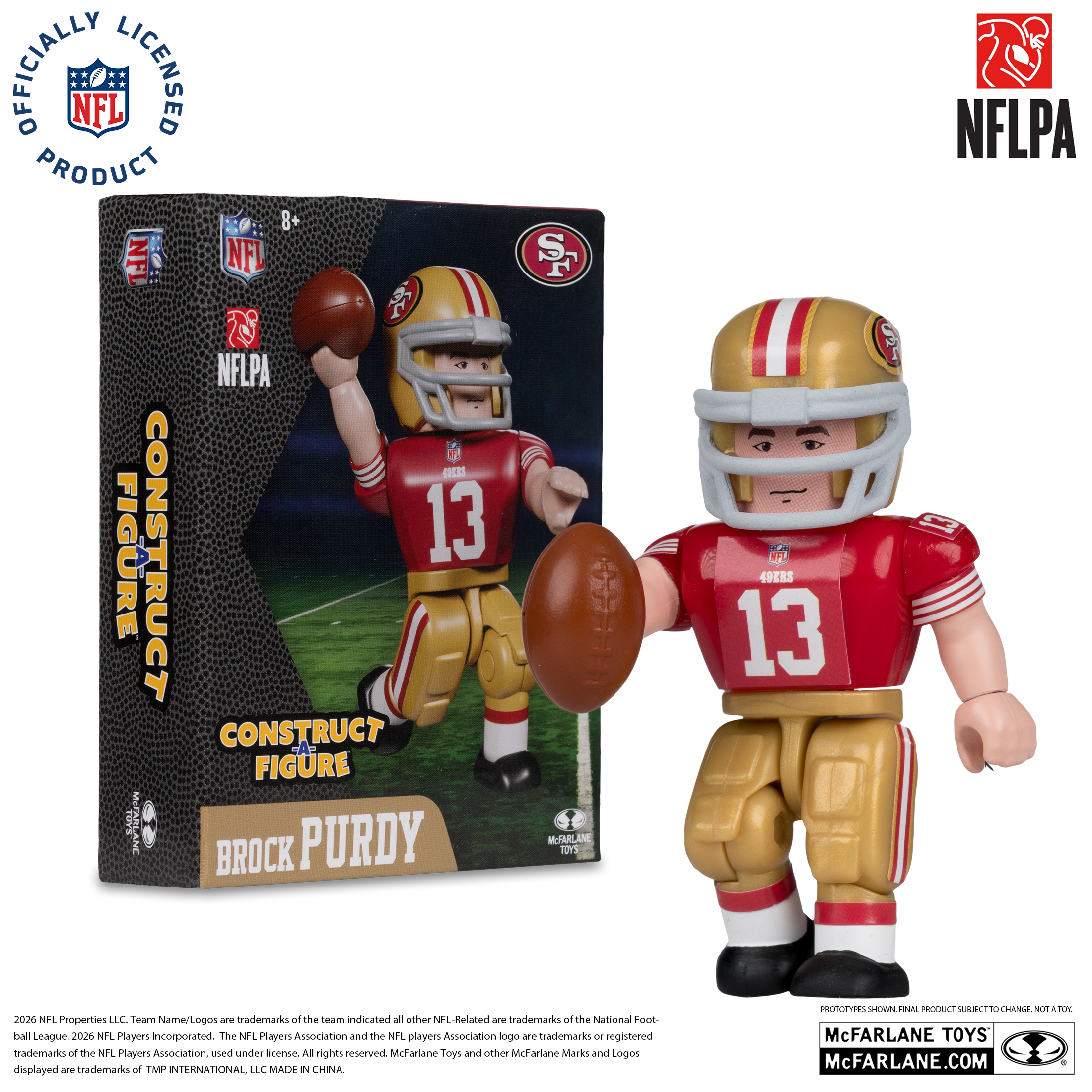 NFL Brock Purdy (San Francisco 49ers) Construct-a-Figure