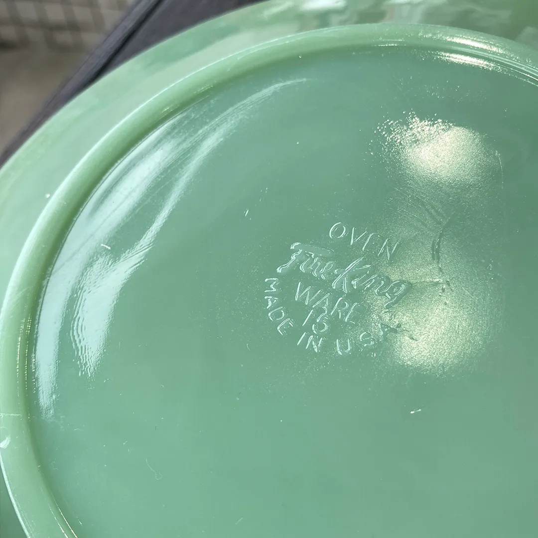 ジェーンレイ サラダプレート ジェダイ刻印つき Fire-king