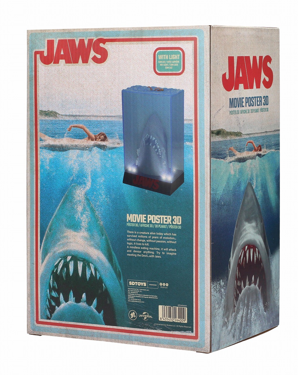 ジョーズ JAWS/ 映画ポスター ライトアップ PVC スタチュー（50th