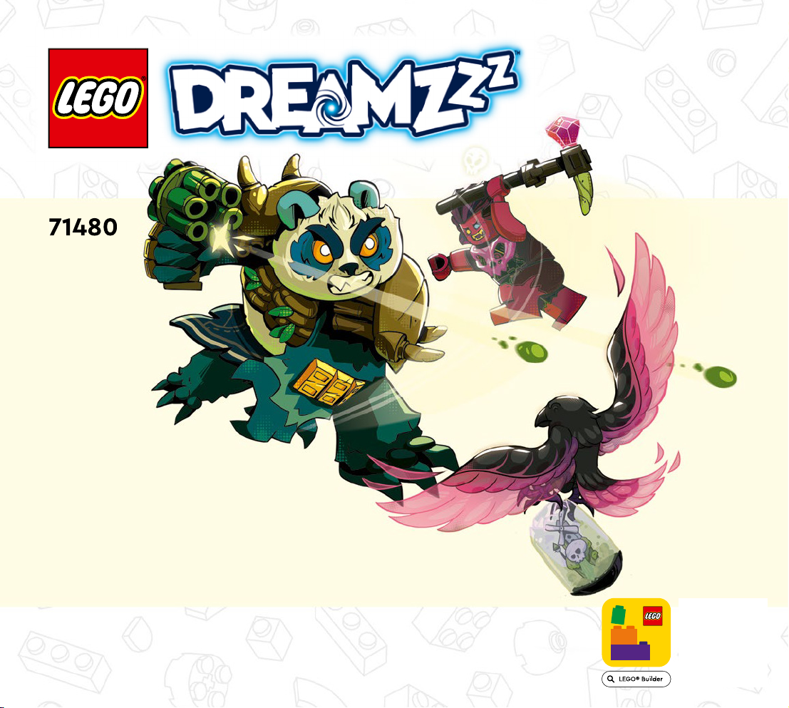 Kullanım kılavuzu Lego set 71480 DREAMZzz Heybetli Panda Logan