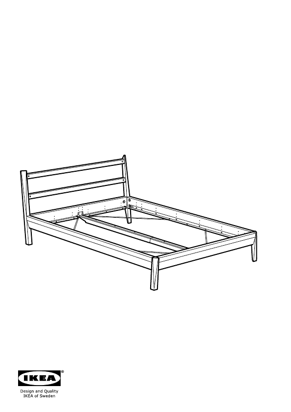 説明書 イケア STOCKHOLM ベッドフレーム