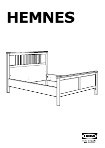 説明書 イケア HEMNES (140x200) ベッドフレーム