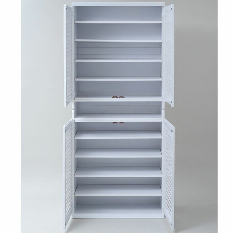 通販限定】2個セット 幅75cm ルーバーシューズボックス