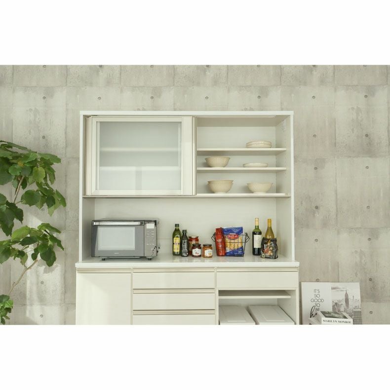 幅120cm 上台オープン食器棚 ネオ