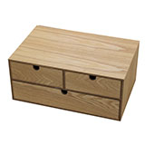 木製収納ケース 2段 引き出し式 収納ボックス