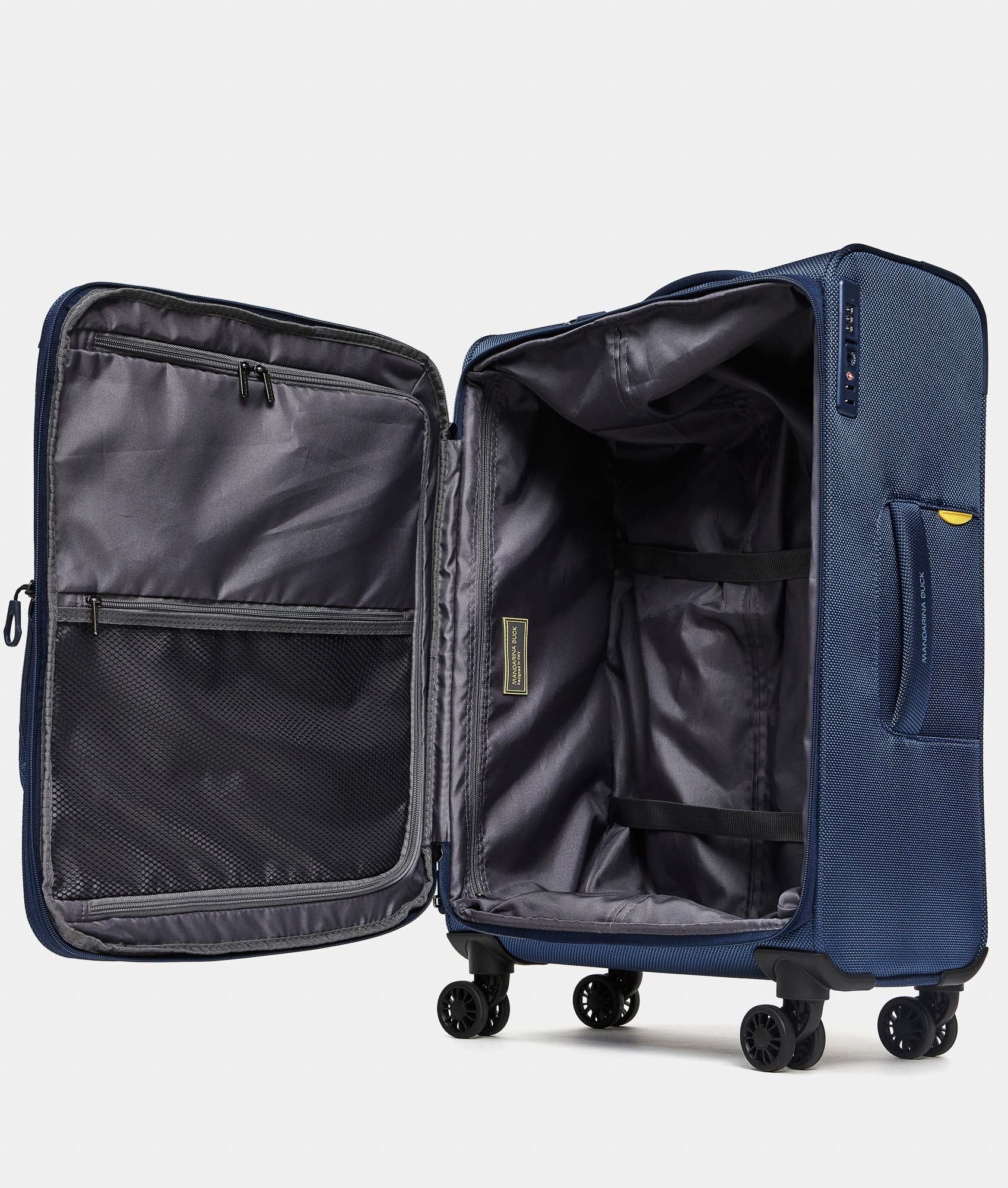 Zephyr Trolley Medium Exp Dress Blue - Mandarina Duck