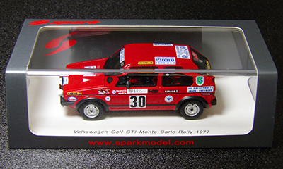 OL/US】Spark 1/43 Volkswagen Golf GTI Monte Carlo Rally 1977