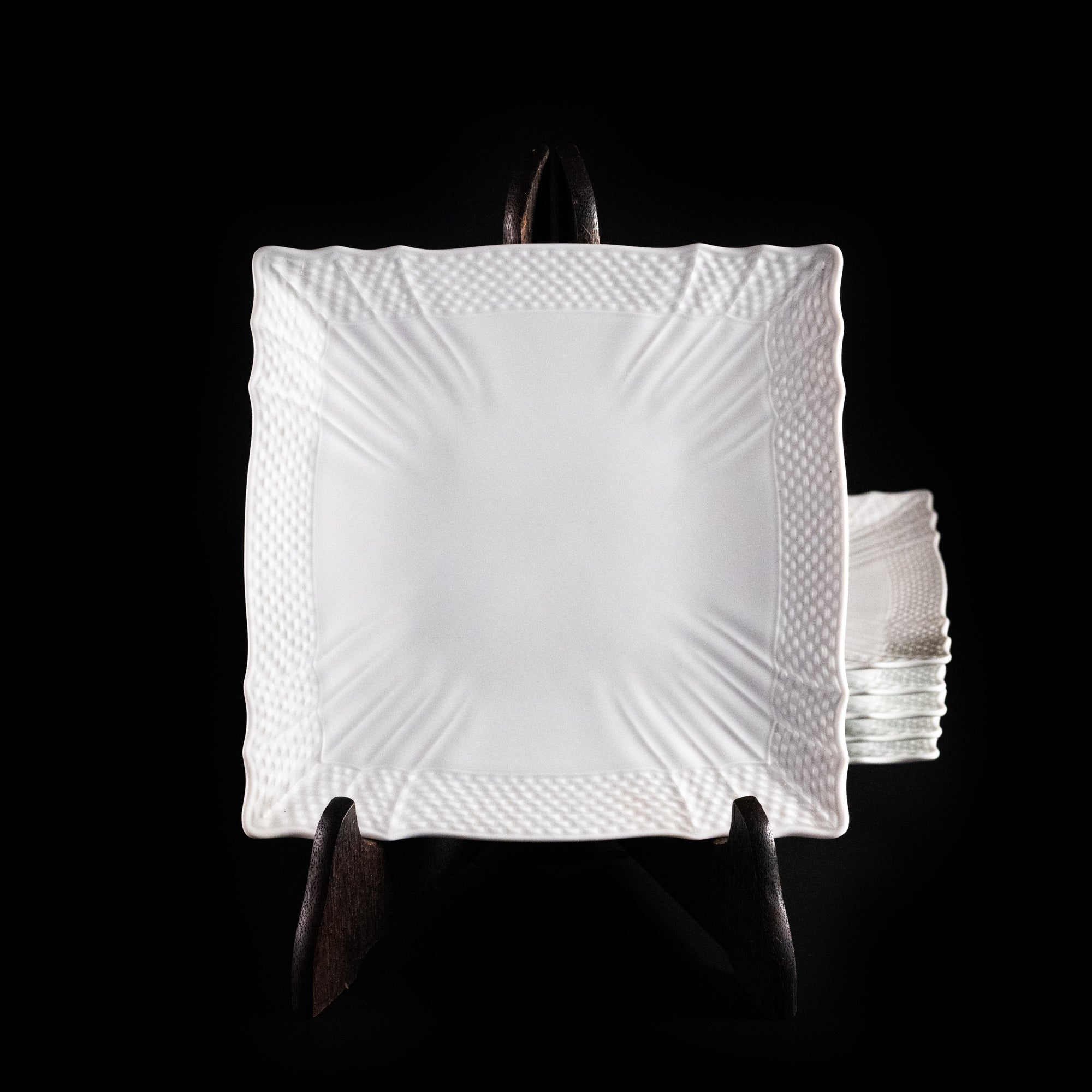 リチャードジノリ ベッキオホワイト スクエアプレート 6枚セット