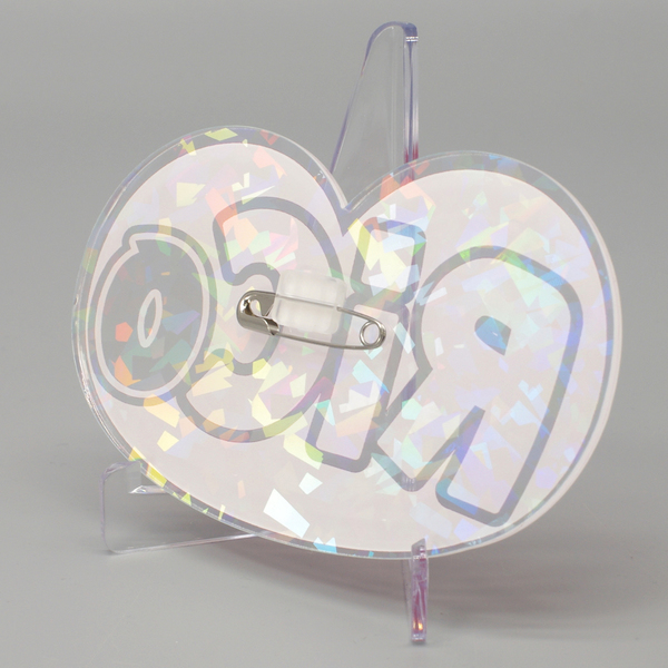 ホログラムアクリルバッジ(L)｜ 商品詳細｜まんじろうSHOP