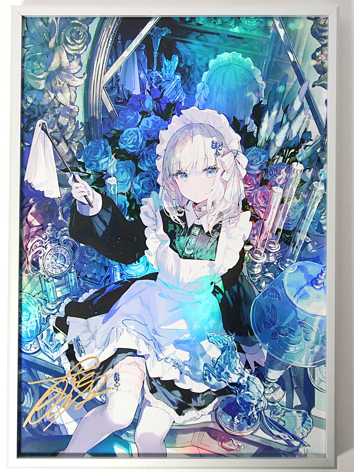 買取実績】藤ちょこ「メイドと青透館」オーロラアート ホロ