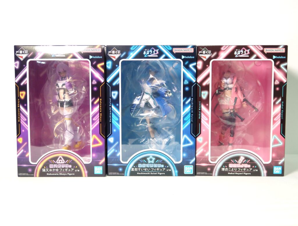 買取実績】ホロライブ 一番くじ Cyberpunk Style フィギュア 3種をお